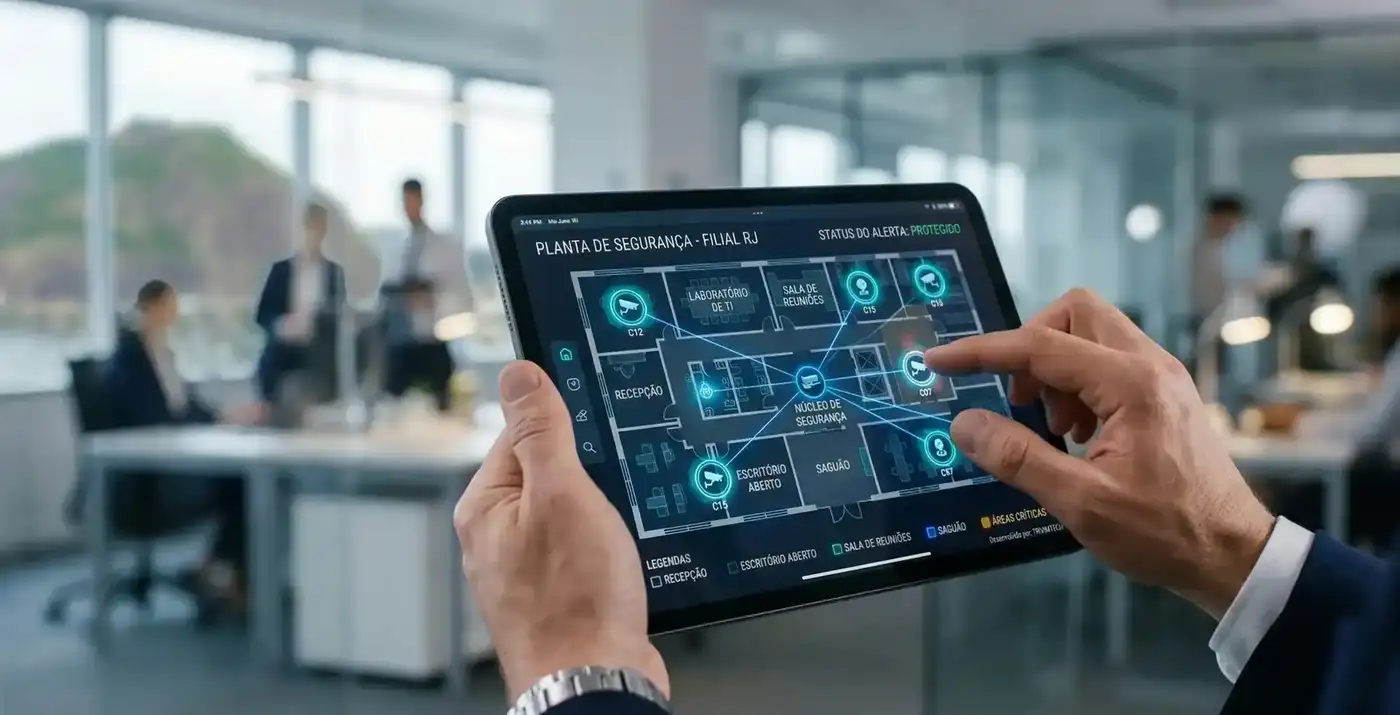 Diagnóstico técnico em ambiente monitorado.